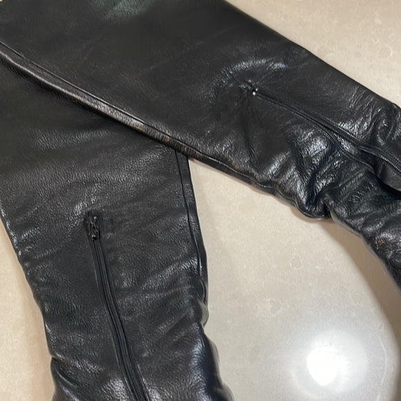 LIMITED!!! Gucci Black GG LEATHER BAMBOO HEEL ROSE GOLD KNEE BOOTS,37.5 - Picture 10 of 14